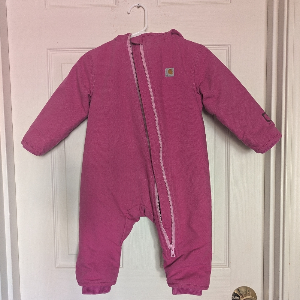 Carhartt Pink Kids One Piece Bodysuit